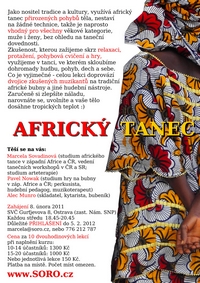 kurz afrického tance, Ostrava-Zábřeh